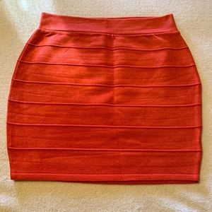 Orange Mini Skirt